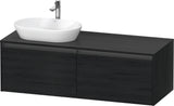 Duravit Ketho.2 Konsolen-Waschtischunterbau 1400 mm Betongrau Matt mit 2 Auszügen