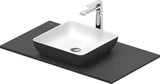 DURAVIT Sivida Waschtischset 880x500 mm mit Konsole, Aufsatzbecken Weiß, medizinische Ausführung