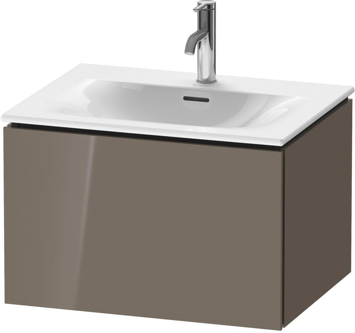 Duravit L-Cube Waschtischunterbau 620 mm weiß matt, 1 Auszug, wandhängend, Tip-On