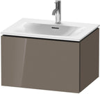 flannel grey hochglanz / Mitteldichte Faserplatte (MDF) / 1 Auszug
