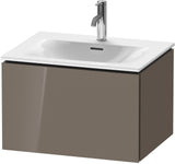 Duravit L-Cube Waschtischunterbau 620 mm weiß matt, 1 Auszug, wandhängend, Tip-On