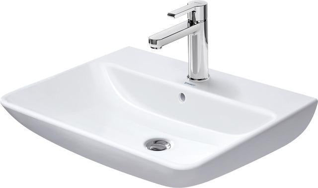 DURAVIT Waschtisch ME by Starck 650x490mm mit Überlauf, 3 Hahnlöcher, WonderGliss Weiß