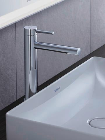 DURAVIT Circle Einhebel-Waschtischmischer L ohne Zugstange, Chrom – Keramikmischsystem