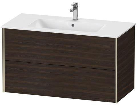 Duravit Waschtischunterbau XVIU 1010x560x480mm 2 Schubkästen Ahorn mitte seidenmatt