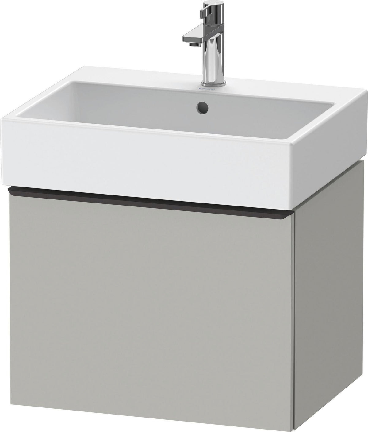 DURAVIT D-Neo Waschtischunterbau 584 mm wandhängend mit 1 Auszug, Griff Bronze, Weiß Matt