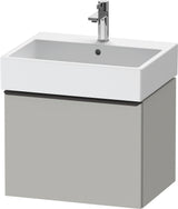 DURAVIT D-Neo Waschtischunterbau 584 mm wandhängend mit 1 Auszug, Griff Bronze, Weiß Matt