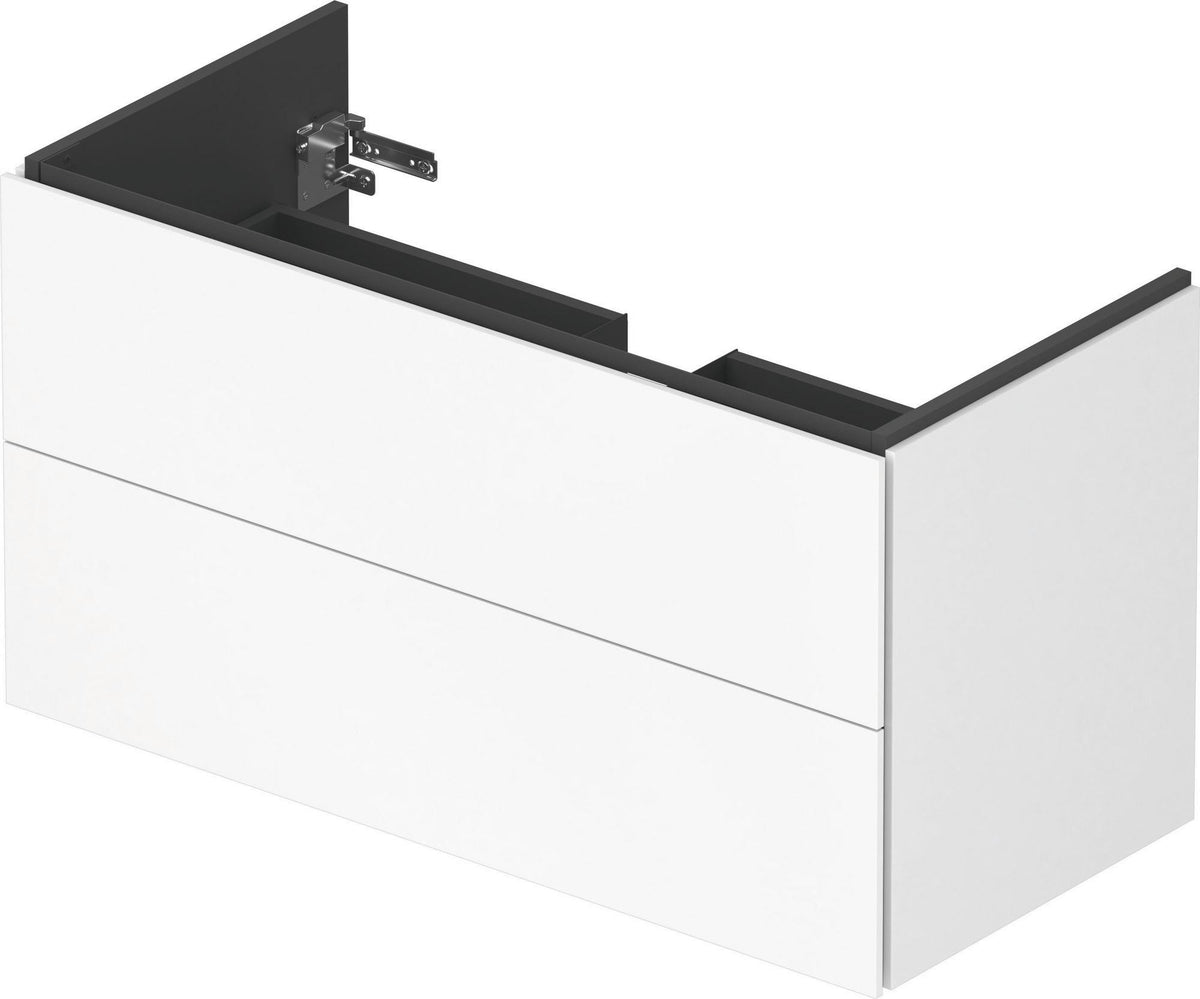 Duravit L-Cube Waschtischunterbau 1020 mm taupe matt – wandhängend, 2 Schubkästen, Tip-On