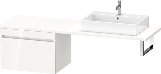Duravit DuraStyle Konsolenunterschrank 700 mm weiß matt mit Auszug und Dämpfung
