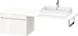 Duravit DuraStyle Konsolenunterschrank 700 mm weiß matt mit Auszug und Dämpfung