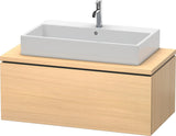 DURAVIT L-Cube Konsolenunterschrank 1020 mm betongrau matt mit 1 Auszug und Tip-on-Technik