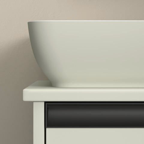 DURAVIT Sivida Aufsatzbecken Set mit Konsole 410x330mm Weiß ohne Hahnloch