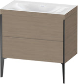 DURAVIT XViu c-bonded Waschtischset 800 mm mit 2 Auszügen, bodenstehend, Soft-Close