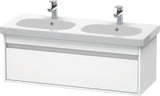 DURAVIT Ketho Waschtischunterbau wandhängend 1150 mm, 1 Auszug, weiß matt – mit Soft-Close
