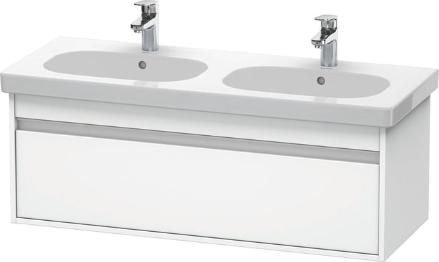 DURAVIT Ketho Waschtischunterbau wandhängend 1150 mm, 1 Auszug, weiß matt – mit Soft-Close