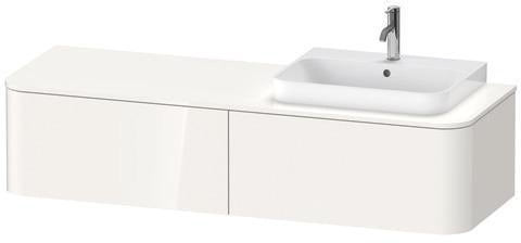 Duravit Waschtischunterbau Happy D.2 Plus 1600 mm taupe supermatt mit Innenbeleuchtung