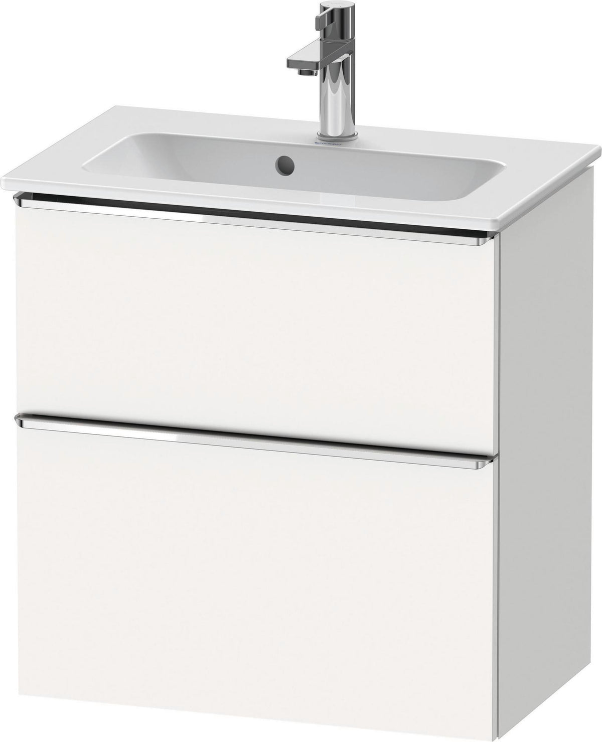 Duravit D-Neo Waschtischunterbau 610 mm betongrau matt mit Soft-Close und Bronze-Griff