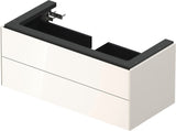 DURAVIT White Tulip Waschtischunterbau 984 mm, 2 Schubkästen, weiß seidenmatt