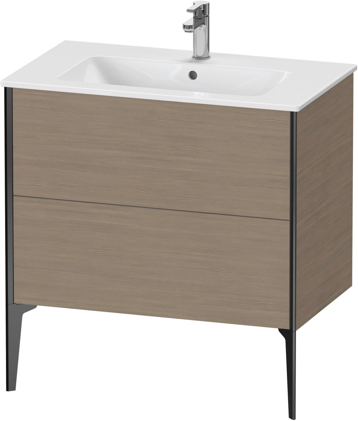DURAVIT XViu Waschtischunterbau bodenstehend 594x810x480 mm mit 2 Auszügen, weiß matt