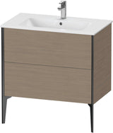 DURAVIT XViu Waschtischunterbau bodenstehend 594x810x480 mm mit 2 Auszügen, weiß matt