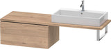 Duravit L-Cube Unterschrank für Konsole 820 mm, 2 Schubkästen, Weiß Matt
