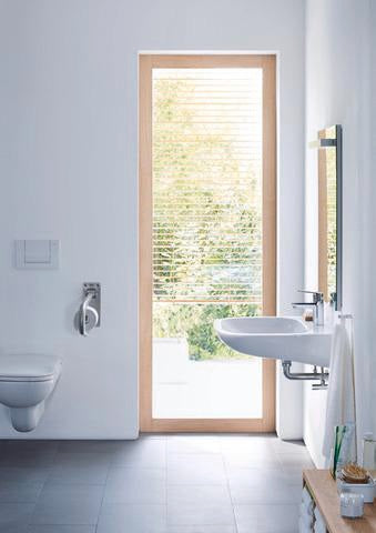 Duravit D-Code Waschtisch 600 mm weiß mit Überlauf und 1 Hahnloch, wandhängend