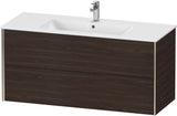 Duravit XViu Waschtischunterbau wandhängend 1210 mm, 2 Schubkästen, champagner matt/weiß matt