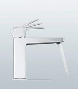 DURAVIT Manhattan Einhebel-Waschtischmischer M Chrom – ohne Zugstange, Keramikmischsystem, 129 mm Auslauf