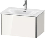 DURAVIT XSquare Waschtischunterbau 710 mm wandhängend – 1 Auszug, s-matt, Eiche massiv