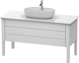 Duravit Luv Waschtischunterbau bodenstehend 1338 mm Weiß Seidenmatt mit Tip-On-Technik