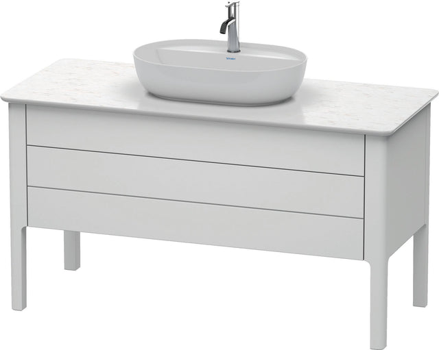 Duravit Luv Waschtischunterbau bodenstehend 1338 mm Weiß Seidenmatt mit Tip-On-Technik