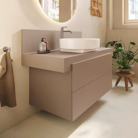 Duravit Balcoon Konsole 1000x370x550 mm – Elfenbein Matt, 1 Ausschnitt mittig