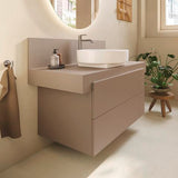 Duravit Balcoon Konsole 1000x370x550 mm – Elfenbein Matt, 1 Ausschnitt mittig