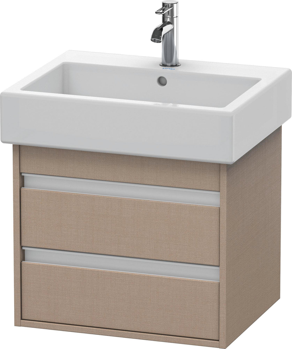 DURAVIT Ketho Waschtischunterbau wandhängend 550 mm, 2 Schubkästen, basalt matt