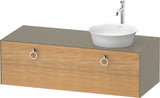 DURAVIT White Tulip Waschtischunterbau 1300 mm wandhängend, 1 Auszug, weiß seidenmatt