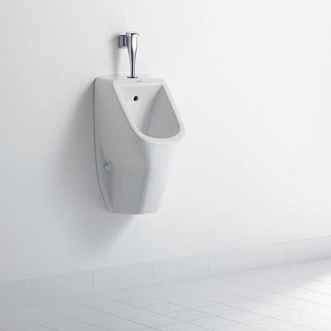DURAVIT D-Code Urinal weiß spülrandlos Zulauf oben 565 mm – ohne Fliege