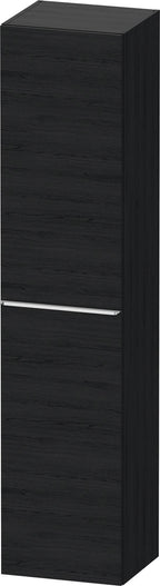 Eiche / matt / HS,Tür:1,TA:LI,Griff:Chrom 400 x360x1760mm, Eiche Schwarz,Dekor