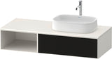 Duravit Zencha Konsolenwaschtischunterbau 1300 mm Eiche Anthrazit mit Auszug