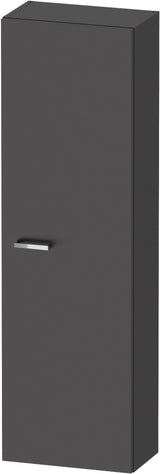 DURAVIT XBase Halbhochschrank 400 mm weiß matt, Anschlag links, mit Soft-Close und 4 Glasböden