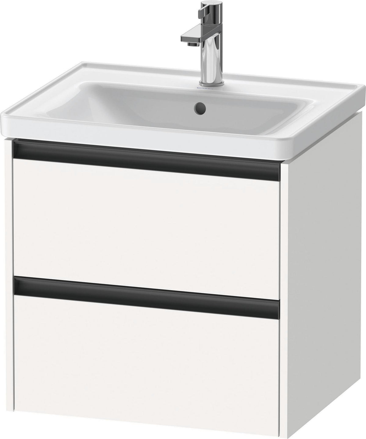 DURAVIT Ketho.2 Waschtischunterbau wandhängend 584 mm betongrau matt mit 2 Schubkästen