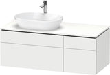 DURAVIT L-Cube Waschtischunterbau 1220 mm taupe supermatt mit Tip-On-Technik und Soft-Close