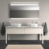 DURAVIT Luv Waschtischunterbau bodenstehend 1733 mm, 2 Auszüge, Weiß Seidenmatt, Tip-On