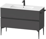 DURAVIT Sivida Waschtischunterbau 1210 mm Nussbaum mit 2 Schubkästen und Soft-Close