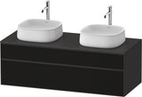 DURAVIT Zencha Konsolen-Waschtischunterbau 1300 mm Eiche Anthrazit wandhängend