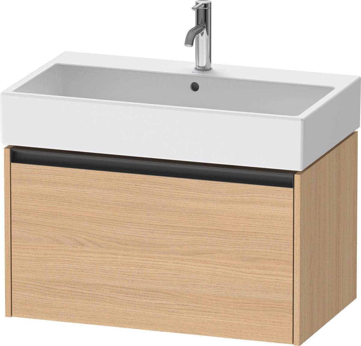 Duravit Waschtischunterbau Ketho.2 wandhängend 460x784x440mm Betongrau Matt 1 Auszug