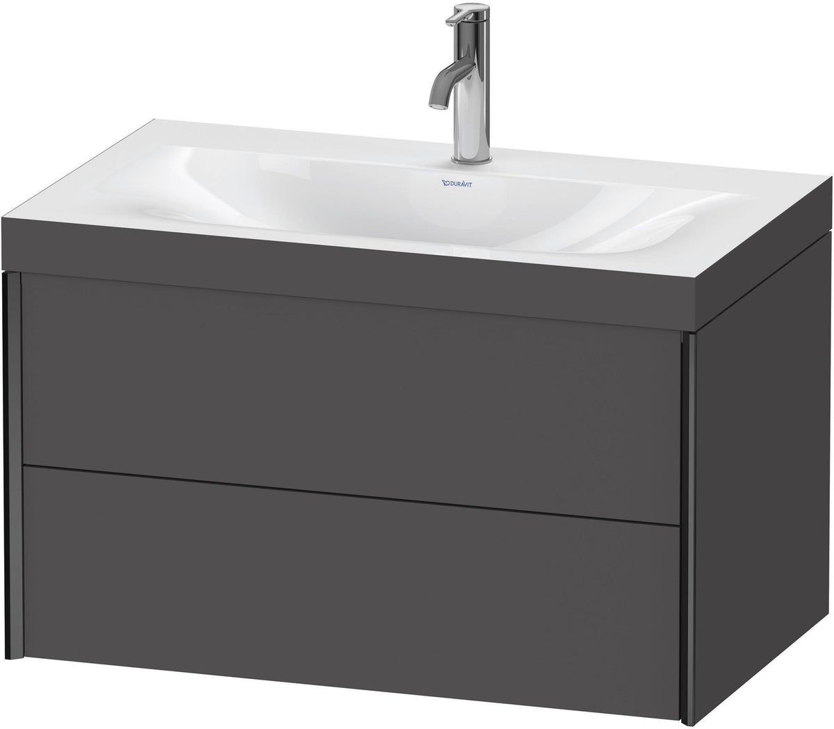 DURAVIT XViu c-bonded Waschtischset wandhängend 800x480x503mm mit 2 Schubkästen, Push-Open und Soft-Close