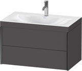 DURAVIT XViu c-bonded Waschtischset wandhängend 800x480x503mm mit 2 Schubkästen, Push-Open und Soft-Close