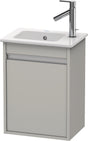 Duravit Ketho Waschtischunterbau 400 mm betongrau matt, 1 Tür links, für ME by Starck
