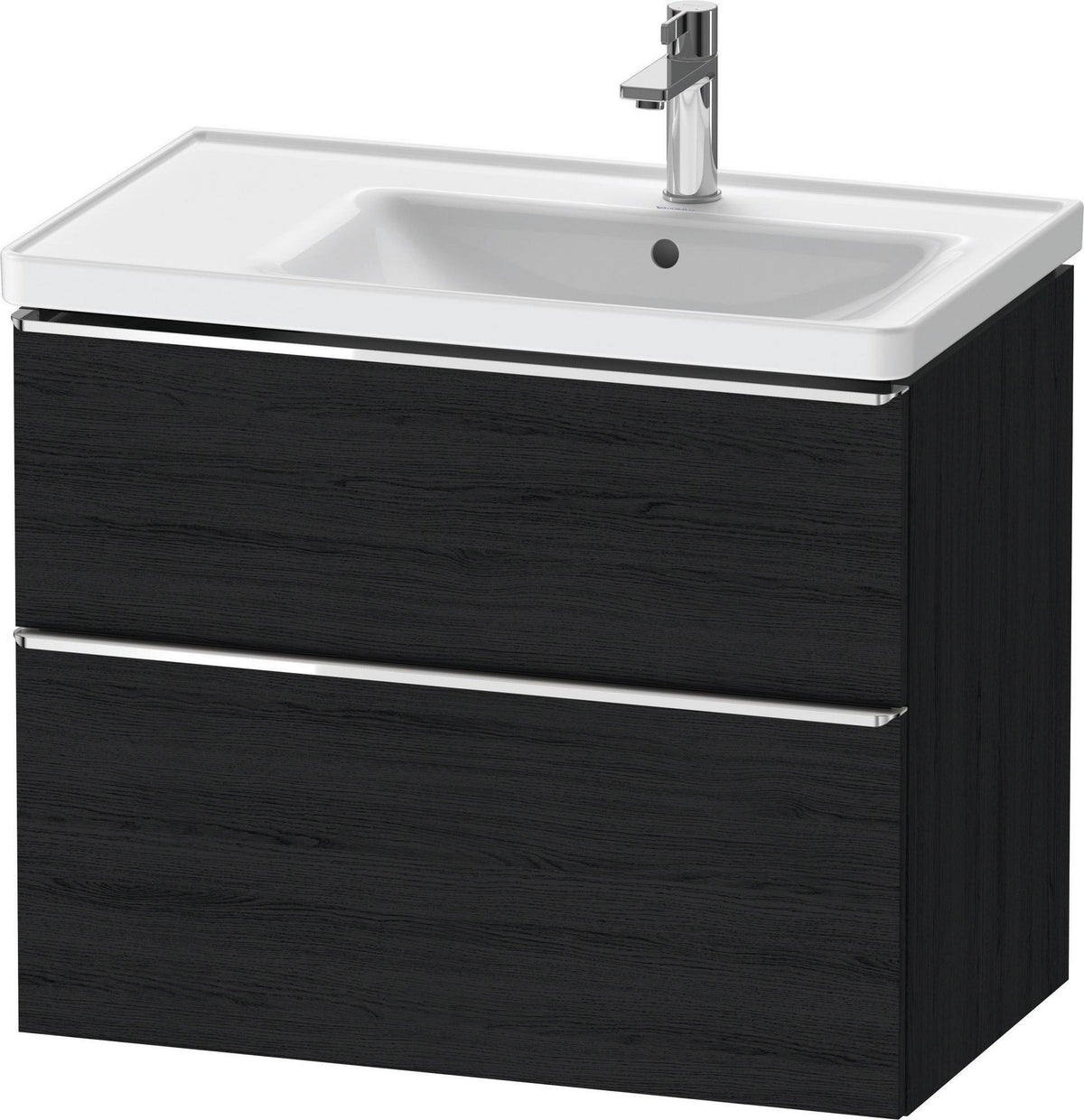 Duravit D-Neo Waschtischunterbau 784 mm Eiche Schwarz Bronze, wandhängend, 1 Auszug