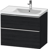 Duravit D-Neo Waschtischunterbau 784 mm Eiche Schwarz Bronze, wandhängend, 1 Auszug