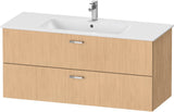 Duravit XBase Waschtischunterbau wandhängend 600 mm, 2 Schubkästen, weiß matt, Soft-Close